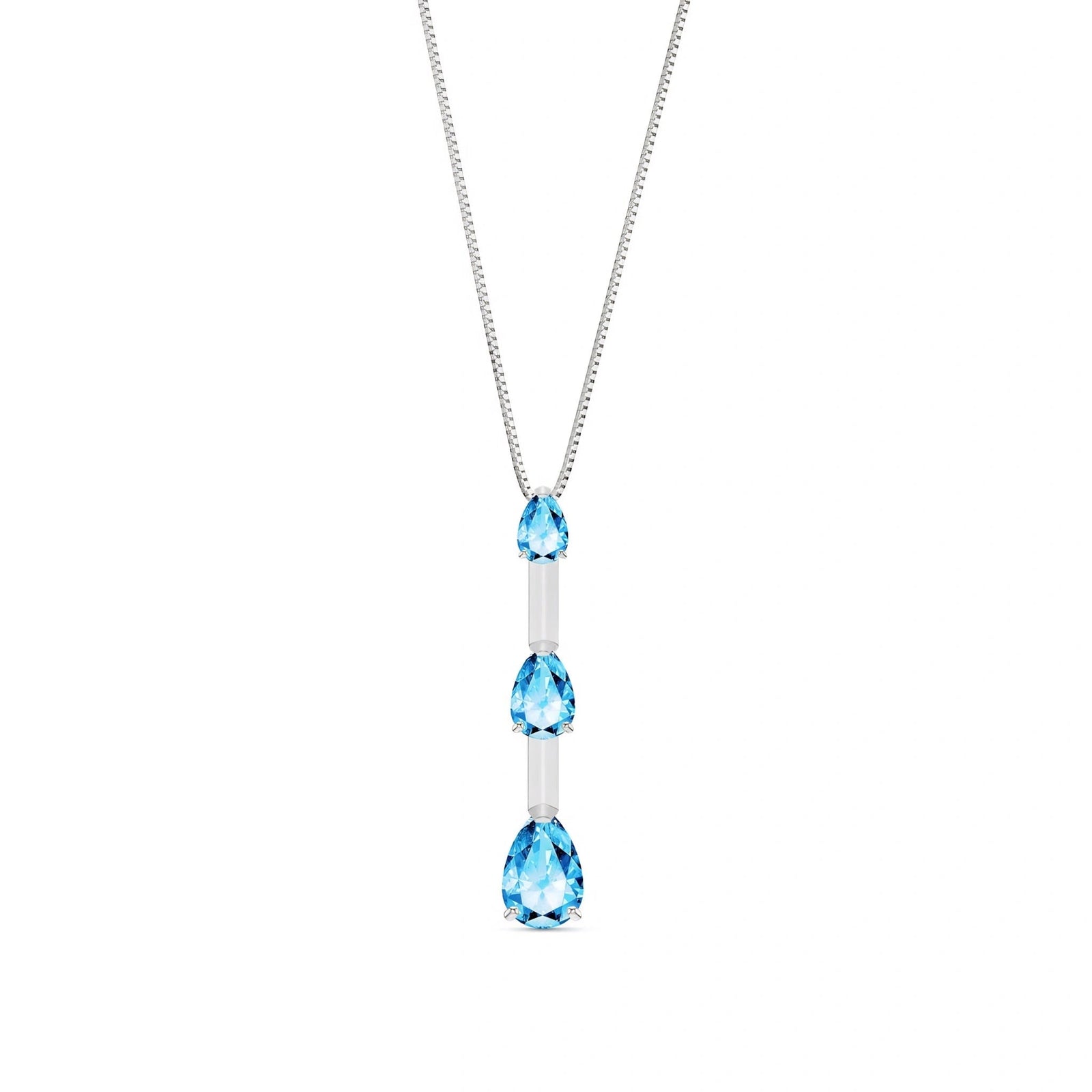 White Gold Blue Topaz — Ylenia