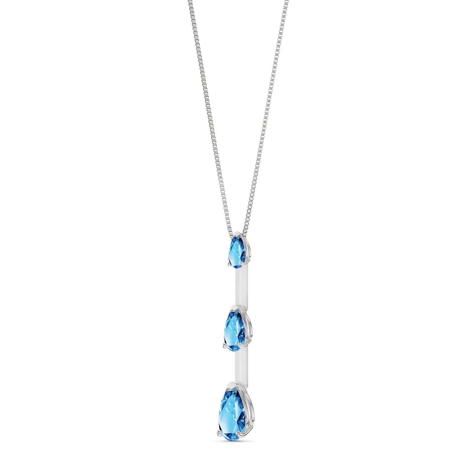 White Gold Blue Topaz — Ylenia