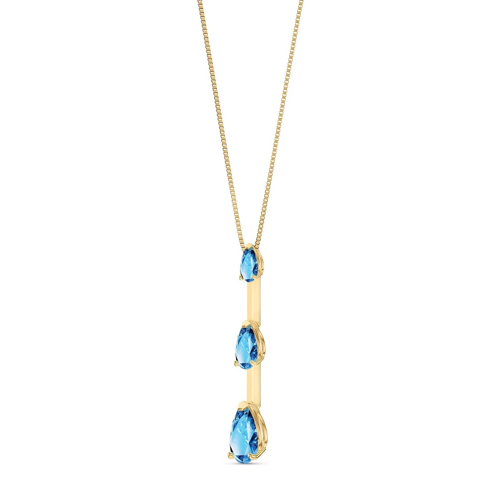 Yellow Gold Blue Topaz — Ylenia