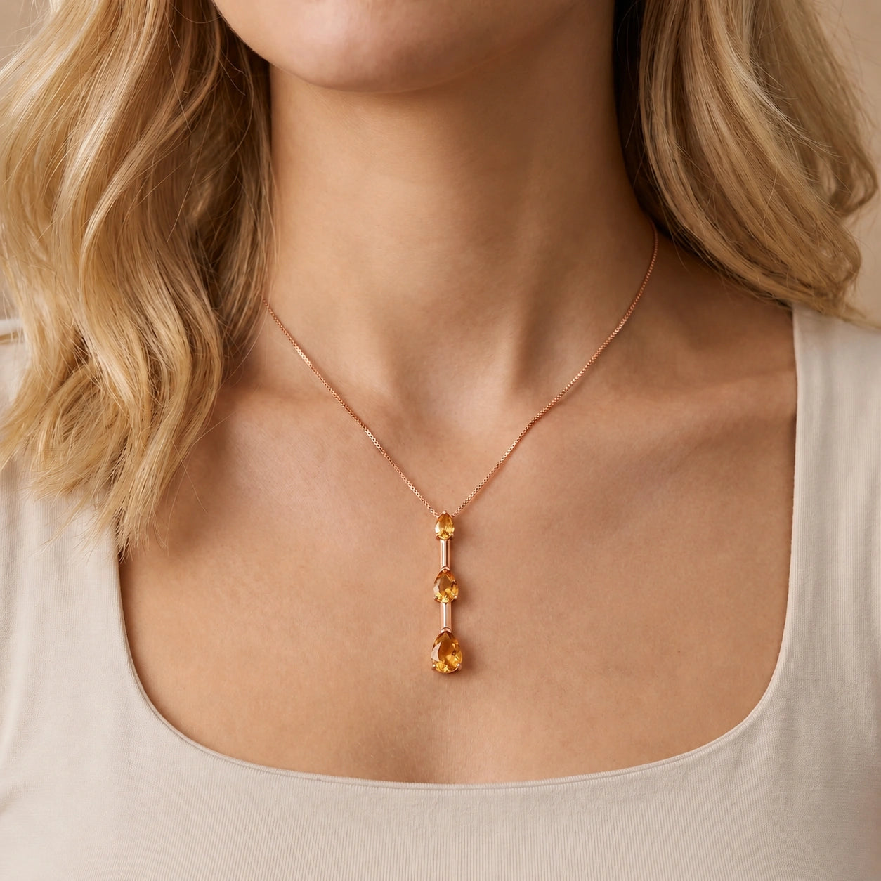 Rose Gold Citrine — Ylenia