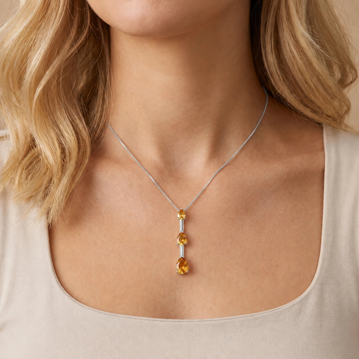 White Gold Citrine — Ylenia