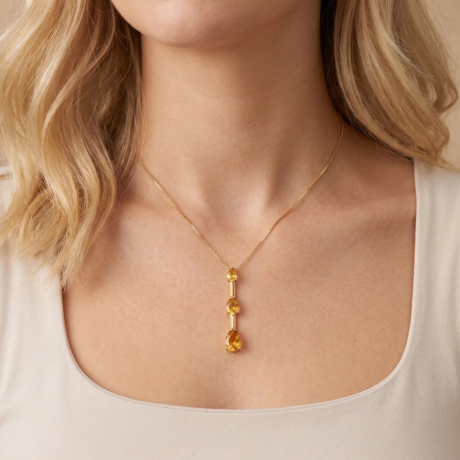 Yellow Gold Citrine — Ylenia