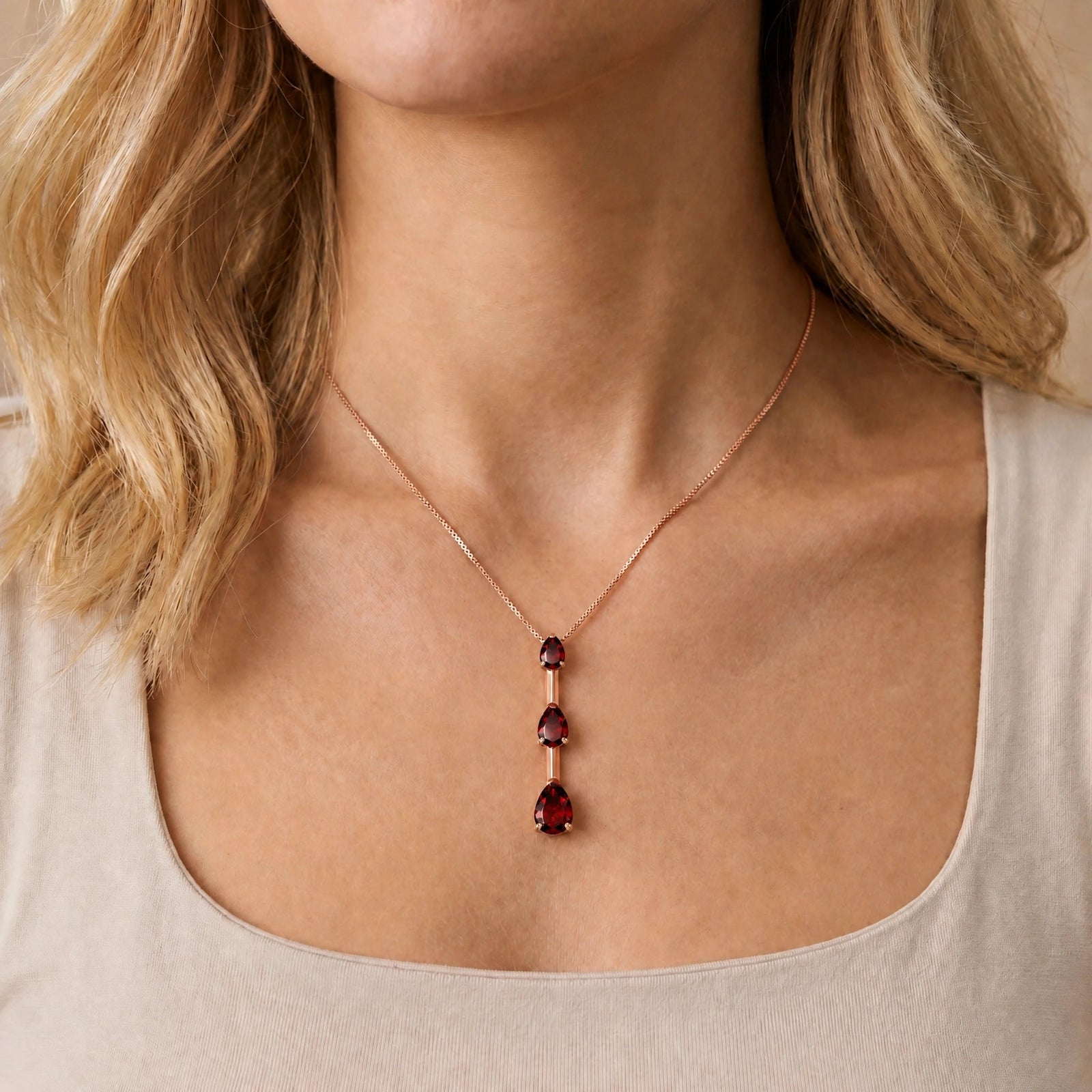 Rose Gold Garnet — Ylenia