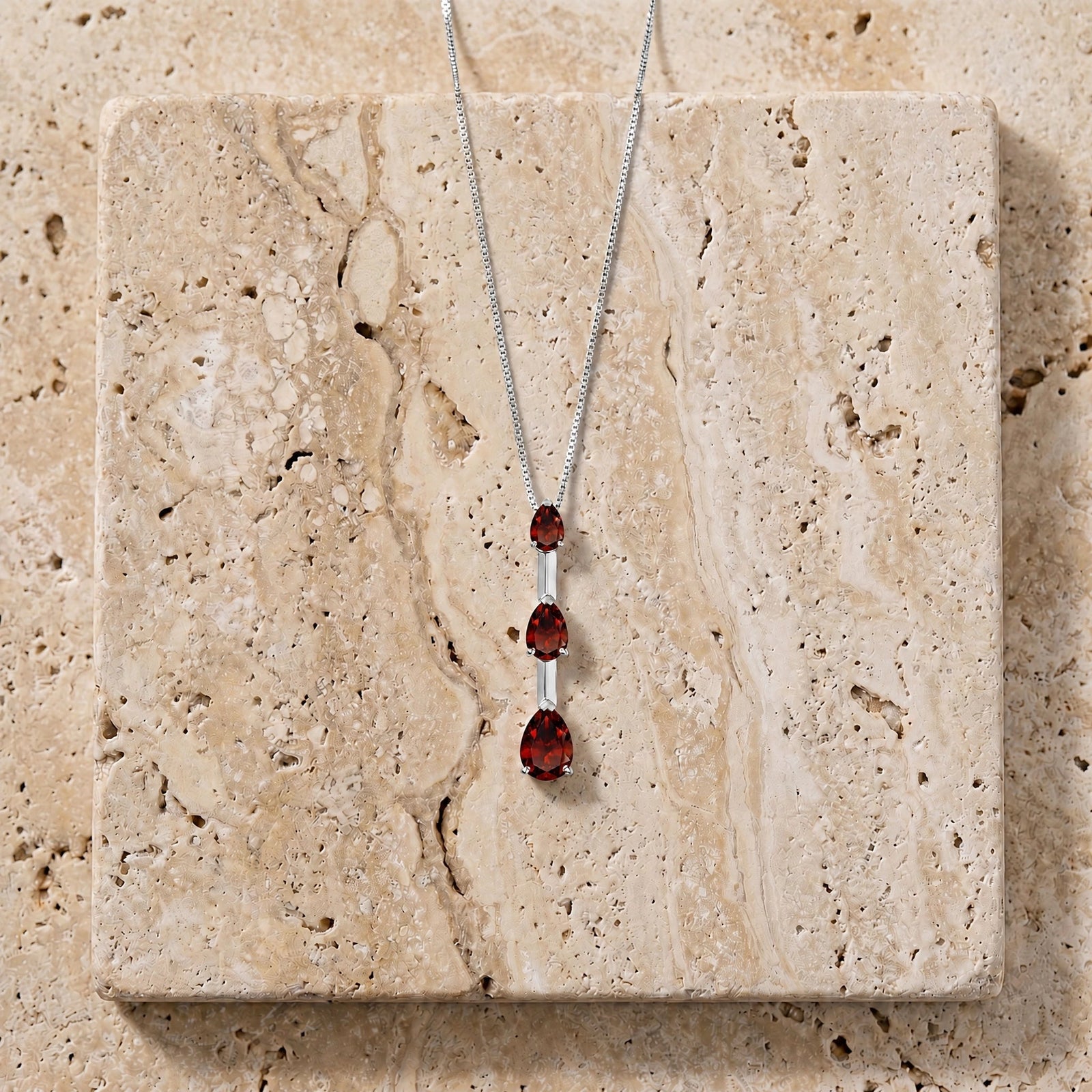 White Gold Garnet — Ylenia