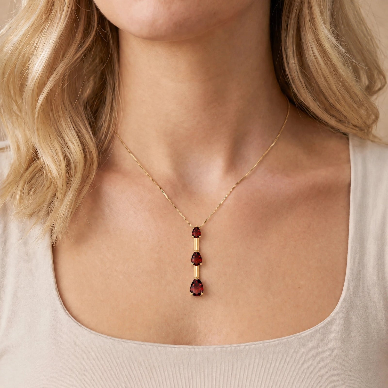 Yellow Gold Garnet — Ylenia