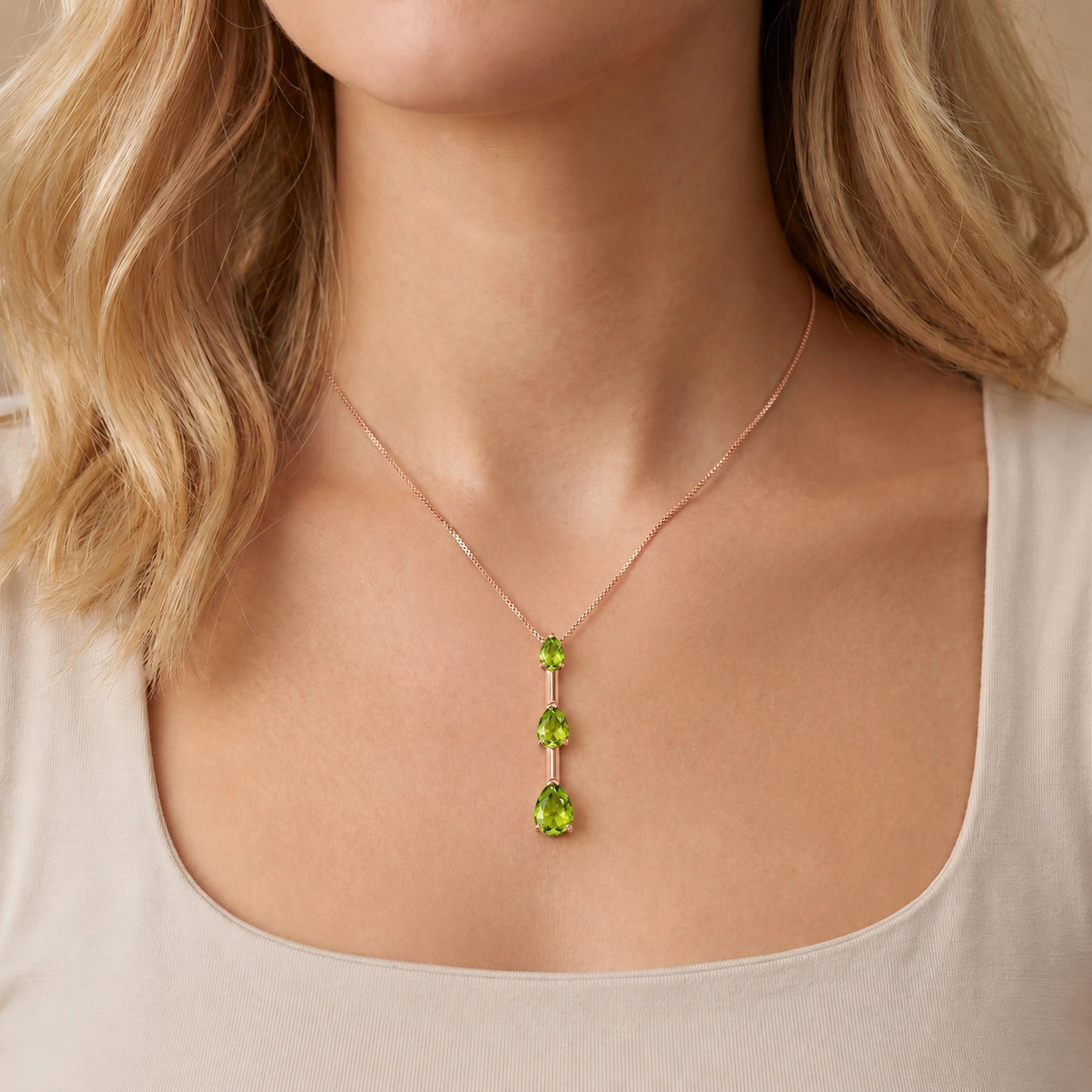 Rose Gold Peridot — Ylenia