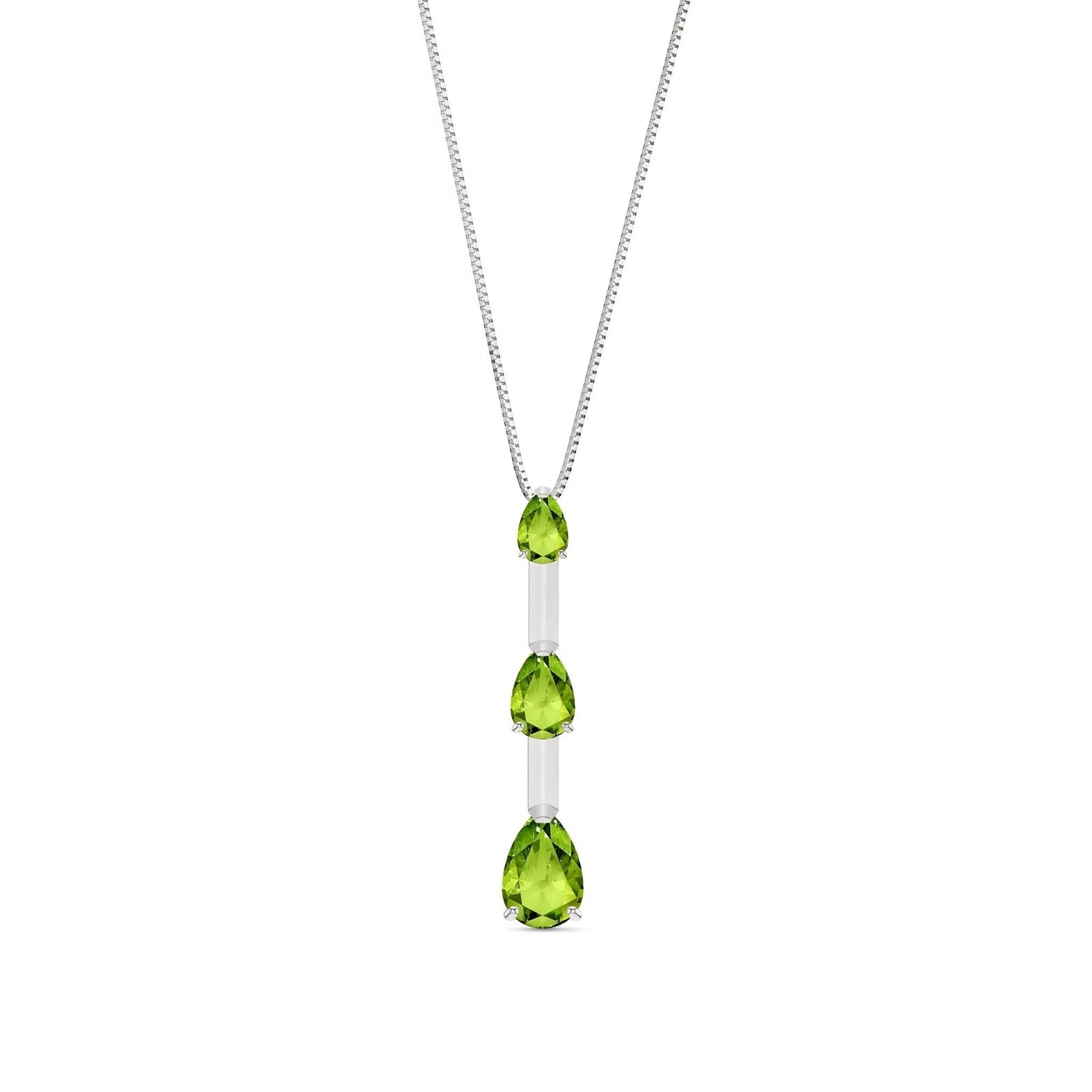 White Gold Peridot — Ylenia