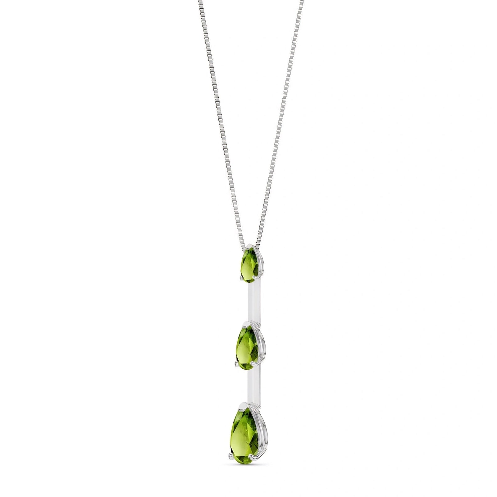 White Gold Peridot — Ylenia