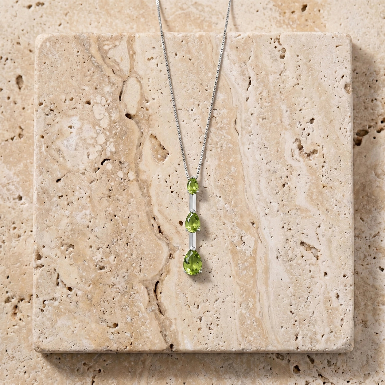 White Gold Peridot — Ylenia