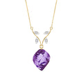 Yellow Gold Amethyst & Diamond — Anselma