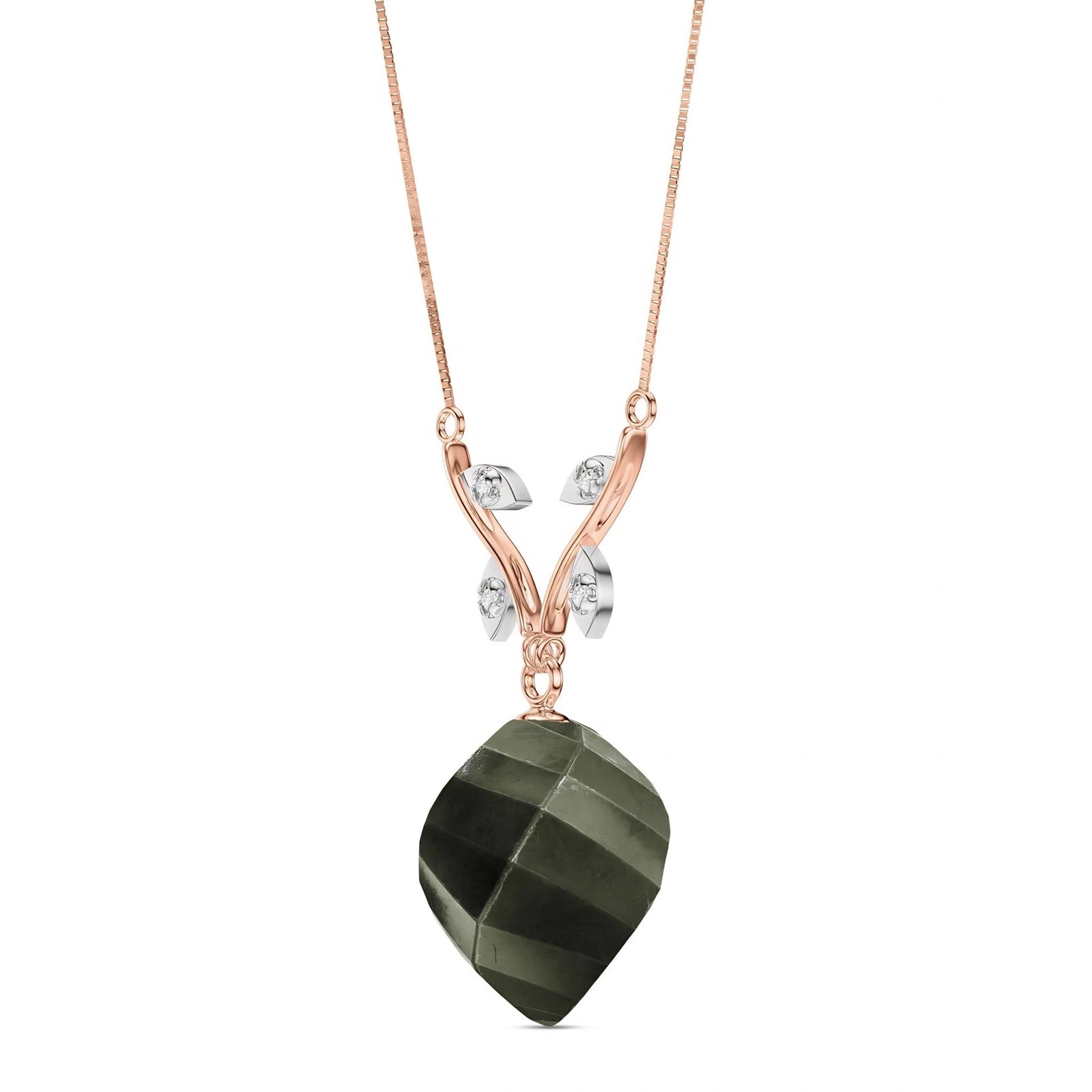 Rose Gold Spinel & Diamond — Anselma