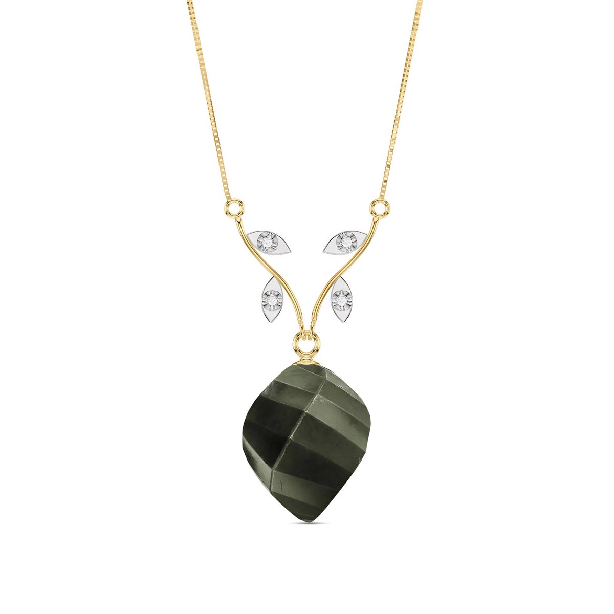 Yellow Gold Spinel & Diamond — Anselma
