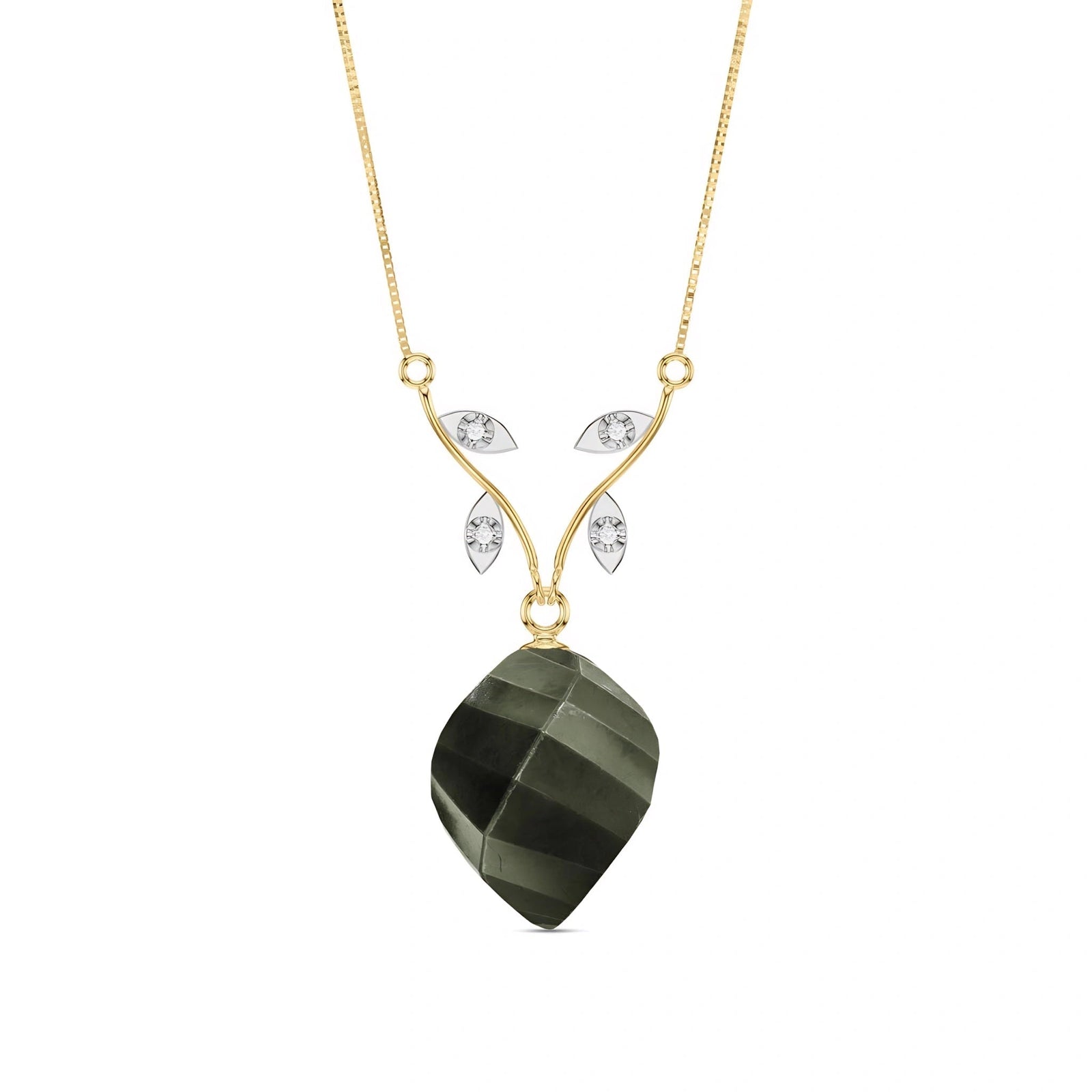 Yellow Gold Spinel & Diamond — Anselma