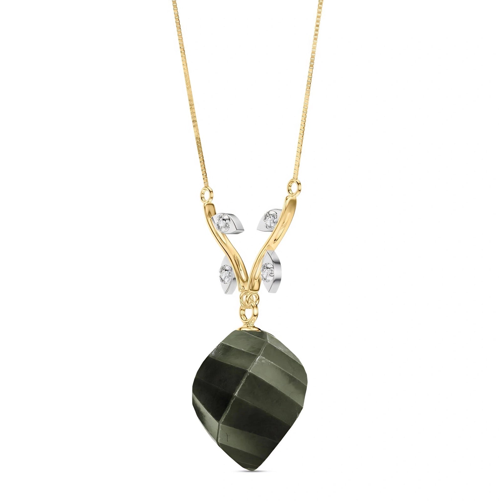 Yellow Gold Spinel & Diamond — Anselma