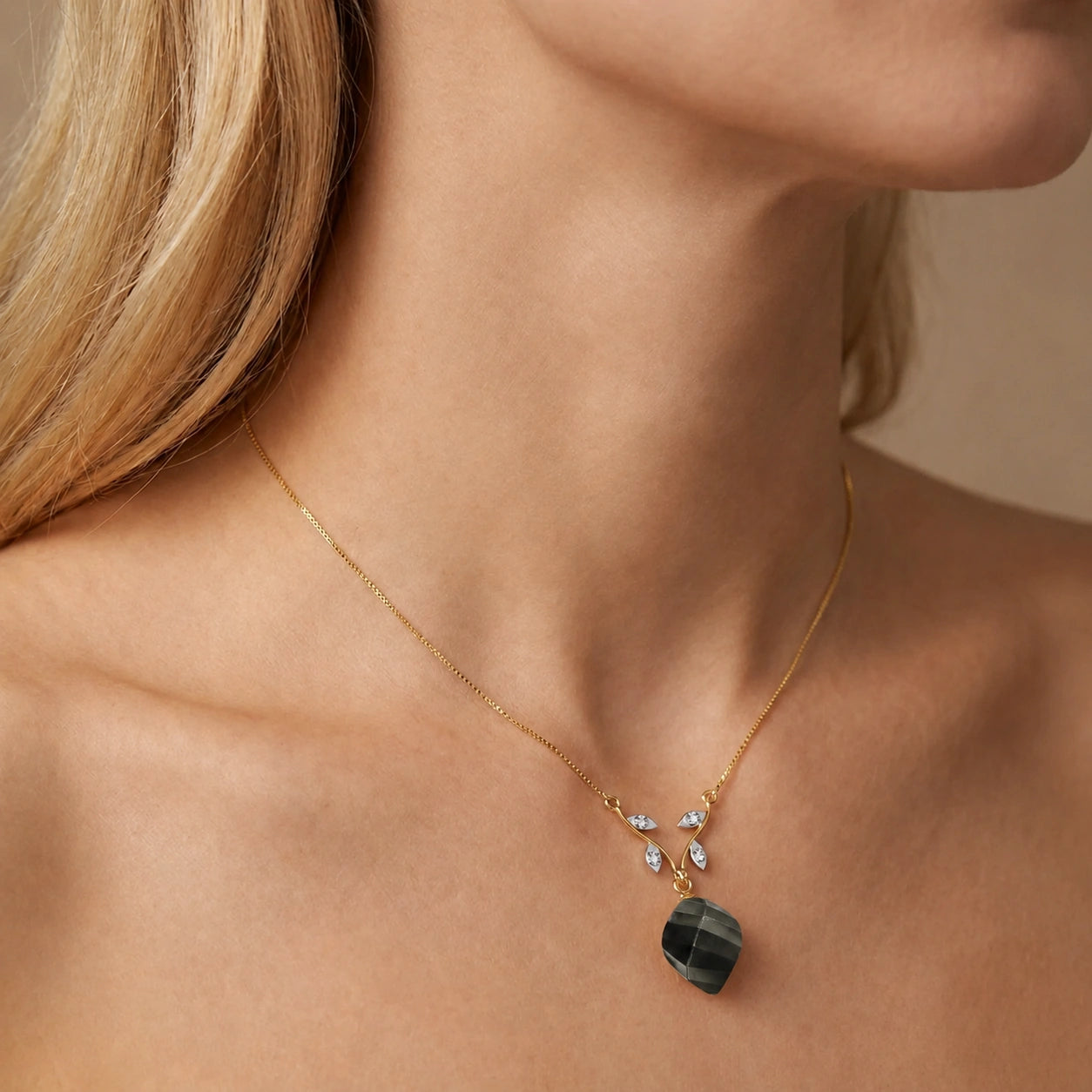 Yellow Gold Spinel & Diamond — Anselma