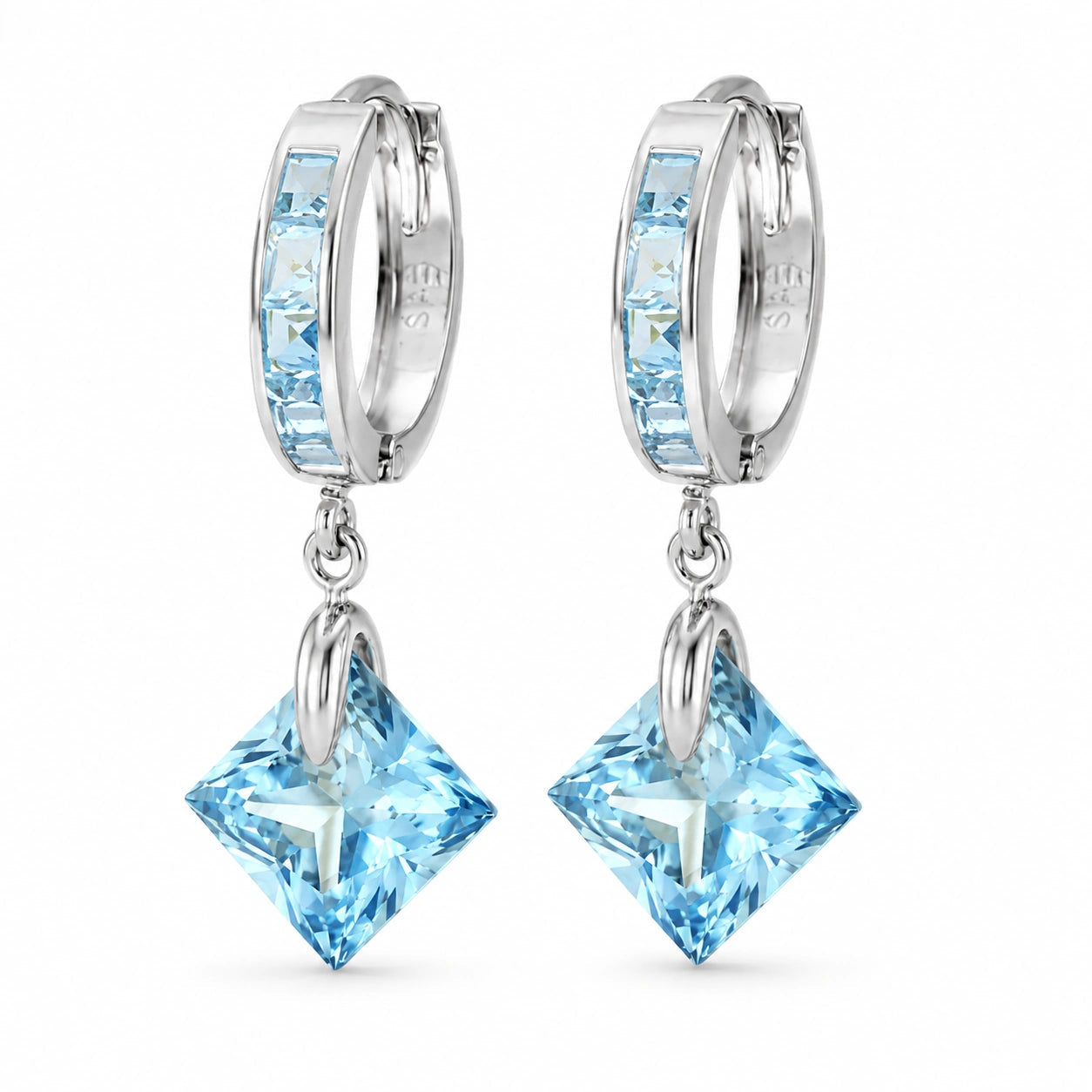 White Gold Blue Topaz — Mariaanita