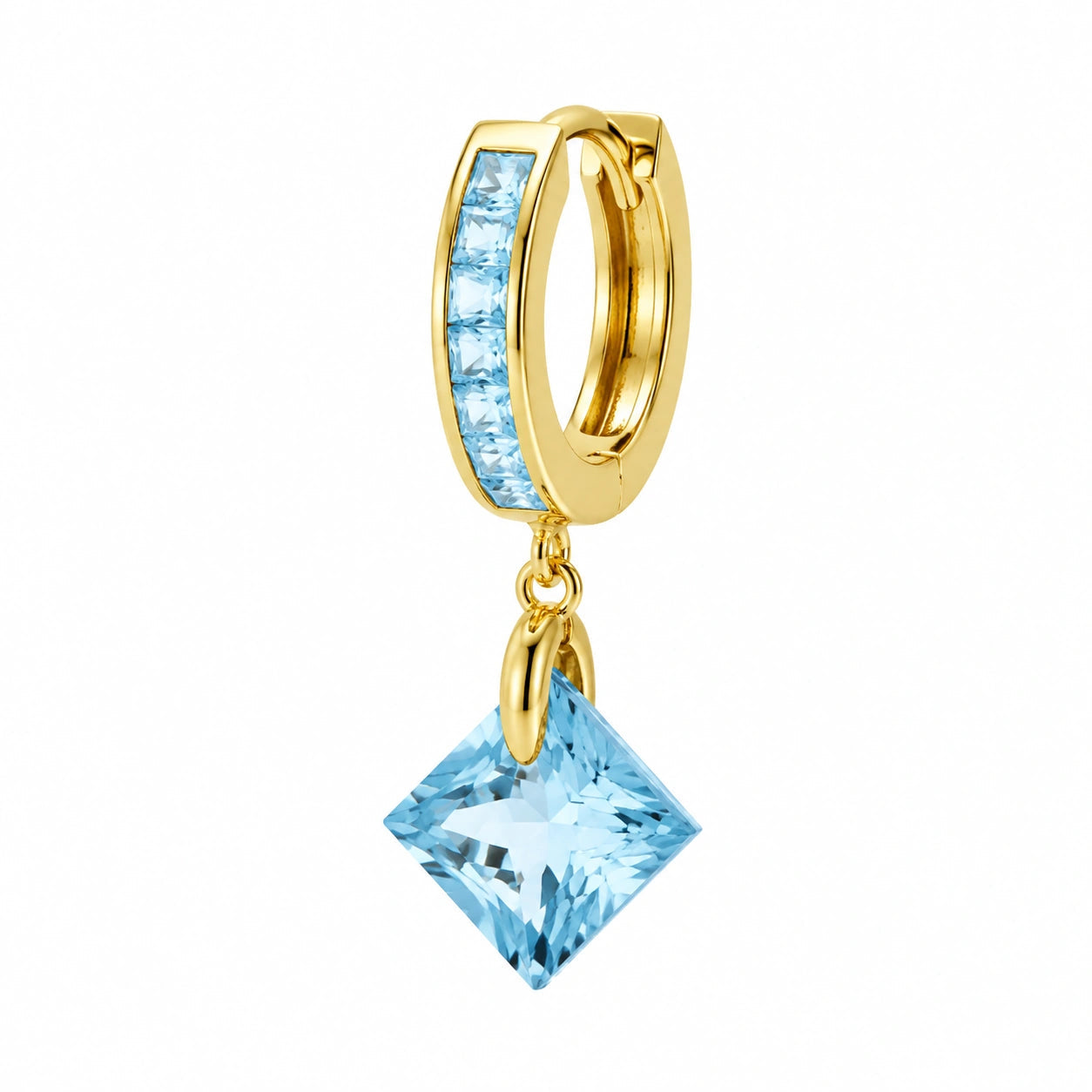 Yellow Gold Blue Topaz — Mariaanita