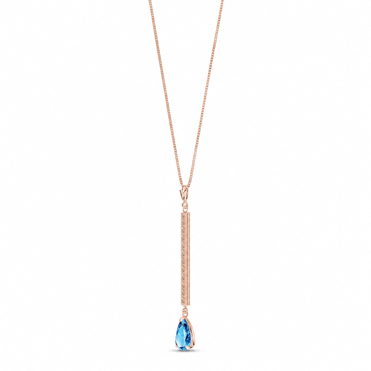 Rose Gold Grace Necklace Citrine 10K — Adelaide