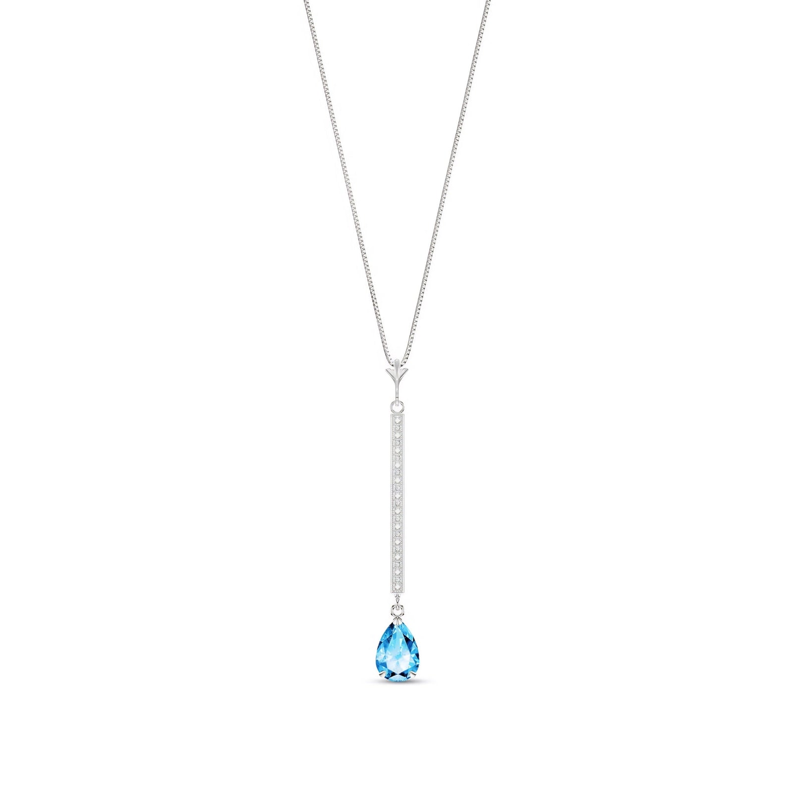 White Gold Grace Necklace Citrine 10K — Adelaide