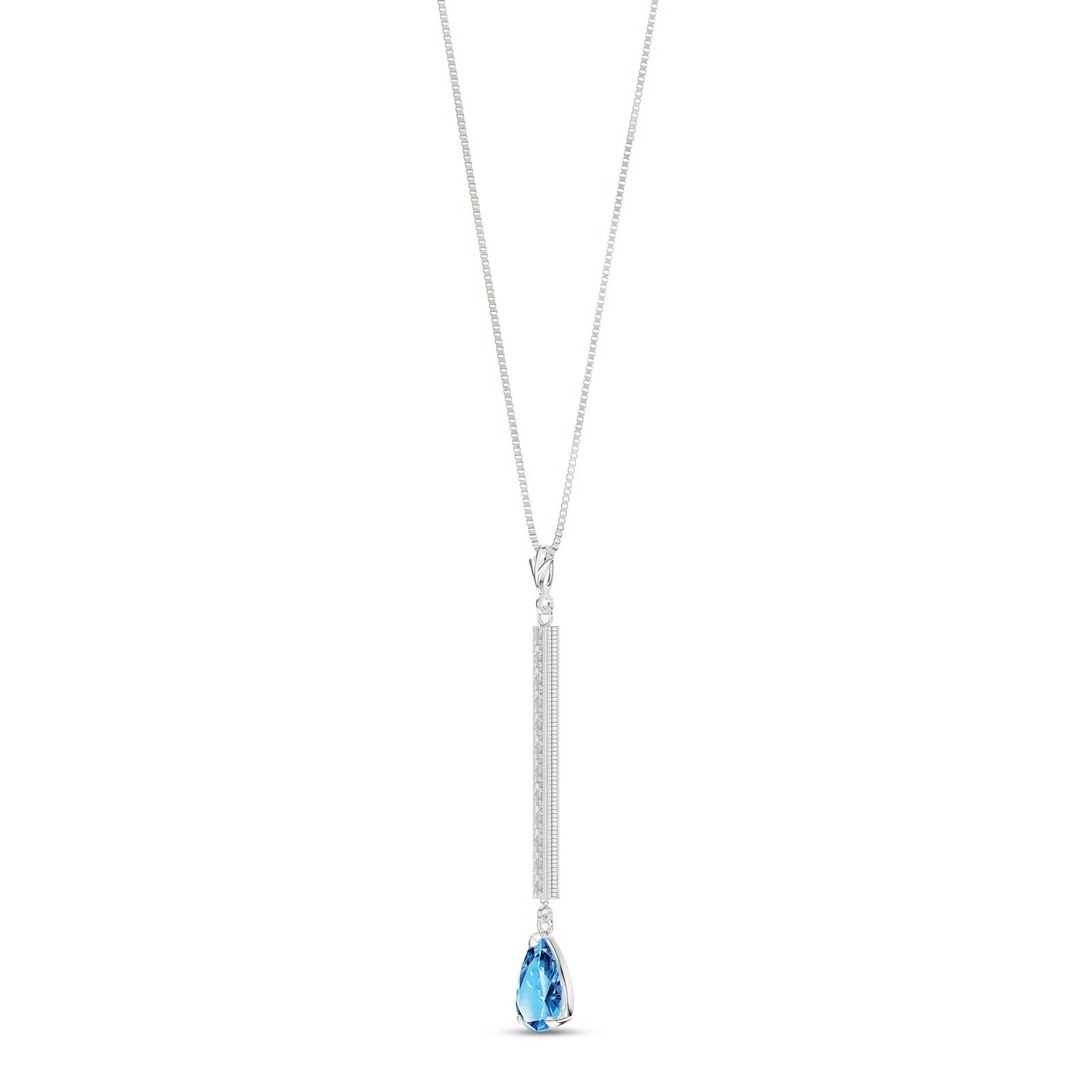White Gold Grace Necklace Citrine 10K — Adelaide