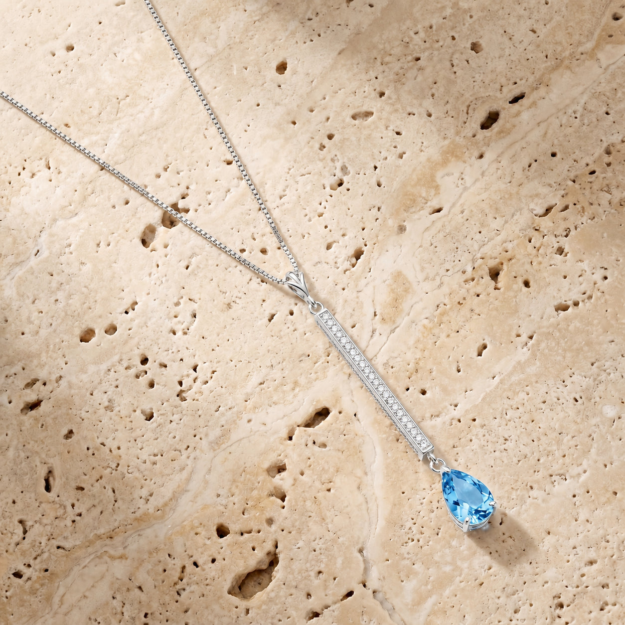 White Gold Grace Necklace Citrine 10K — Adelaide