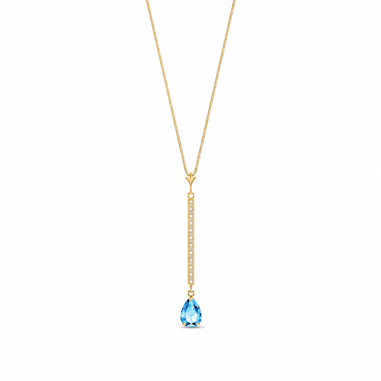 Yellow Gold Grace Necklace Citrine 10K — Adelaide