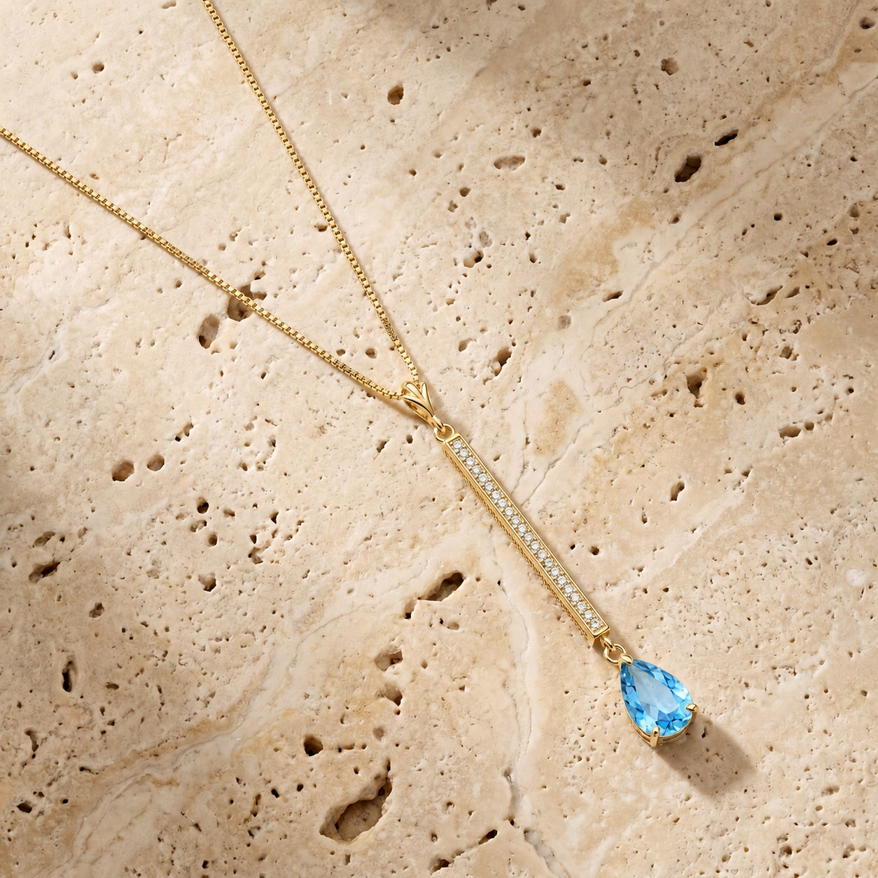 Yellow Gold Grace Necklace Citrine 10K — Adelaide