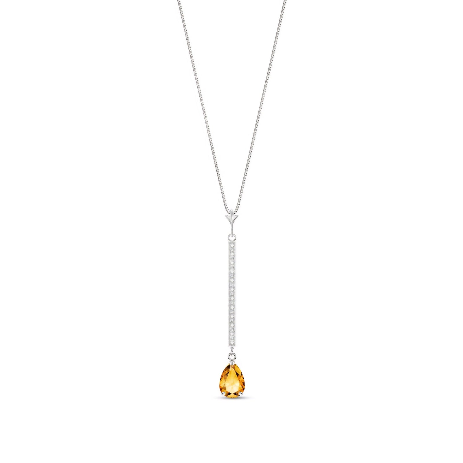 White Gold Grace Necklace Ruby 10K — Adelaide