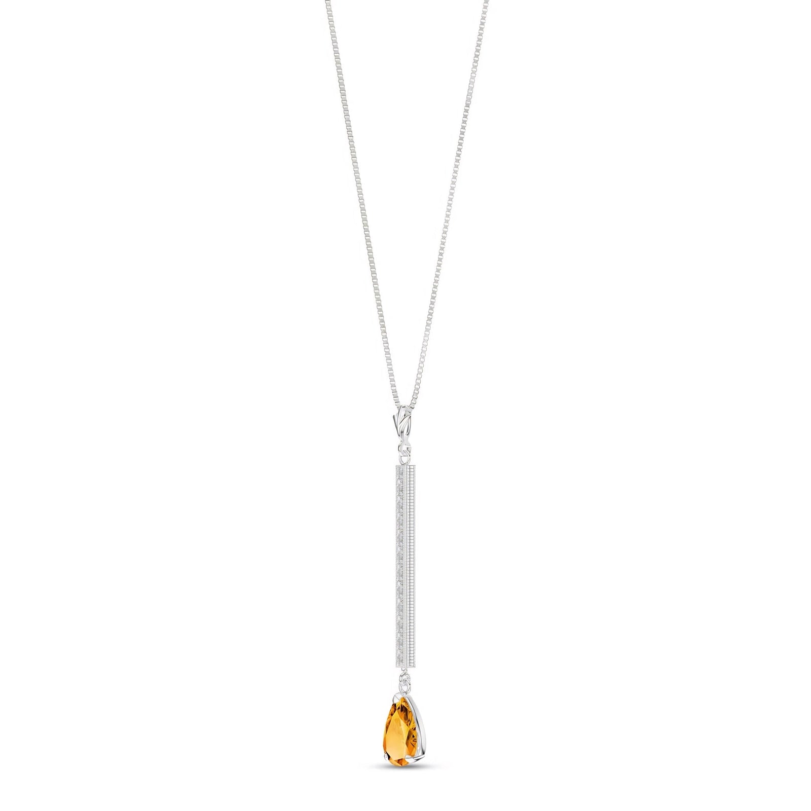 White Gold Grace Necklace Ruby 10K — Adelaide