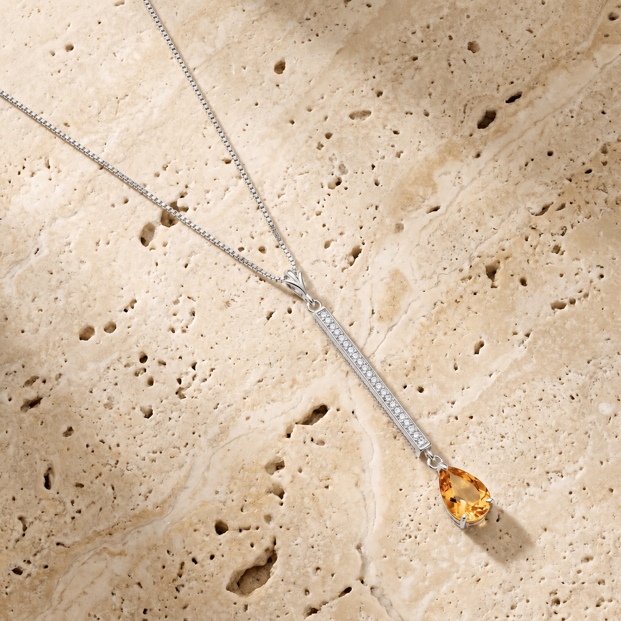 White Gold Grace Necklace Ruby 10K — Adelaide