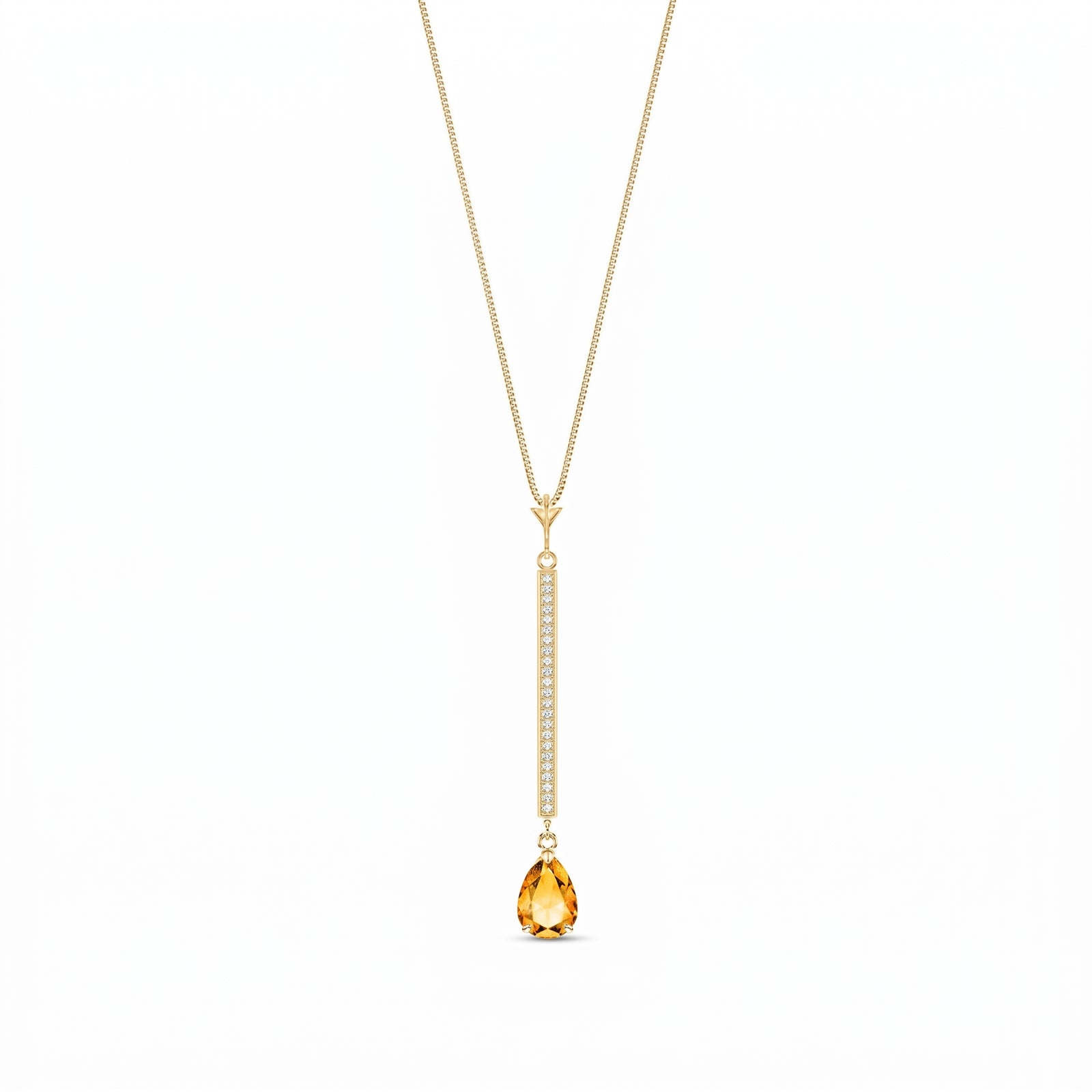 Yellow Gold Grace Necklace Ruby 10K — Adelaide