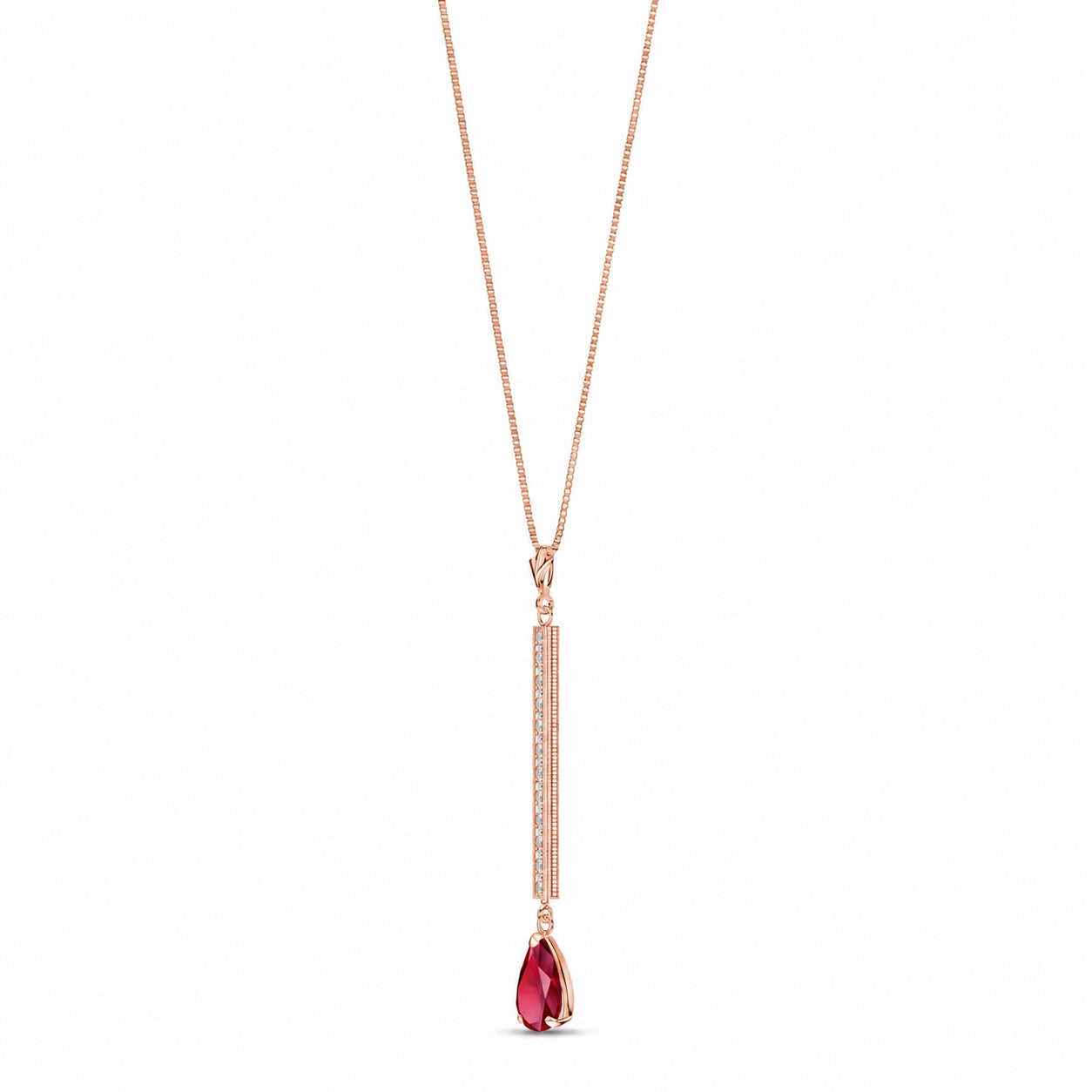Rose Gold Grace Necklace Opal 10K — Adelaide