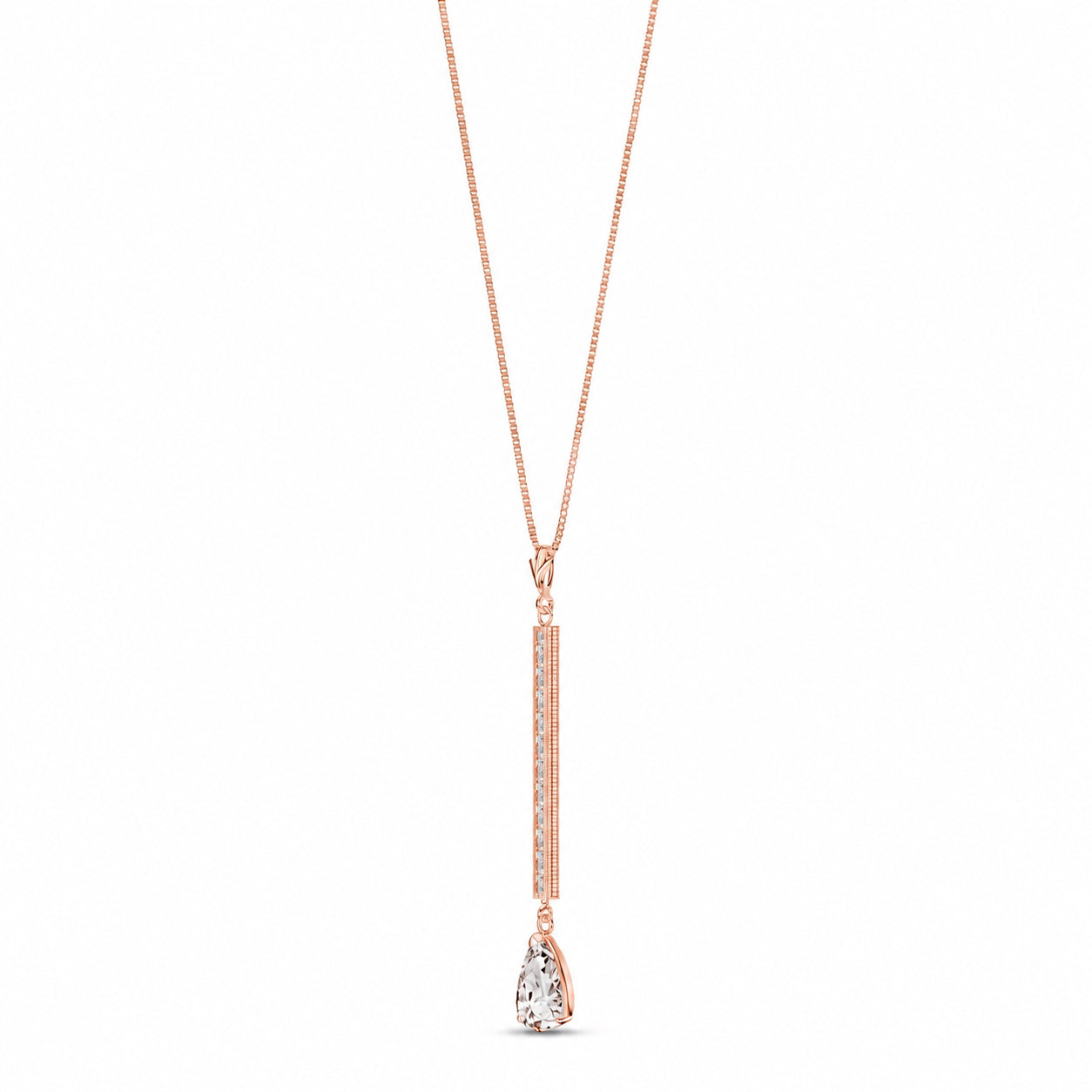 Rose Gold Grace Necklace Peridot 10K — Adelaide