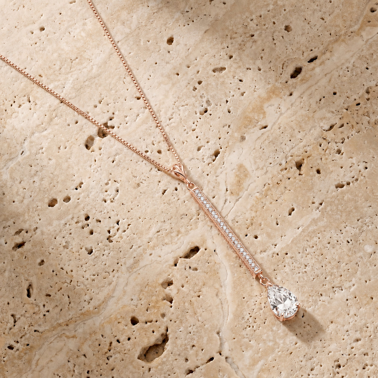 Rose Gold Grace Necklace Peridot 10K — Adelaide