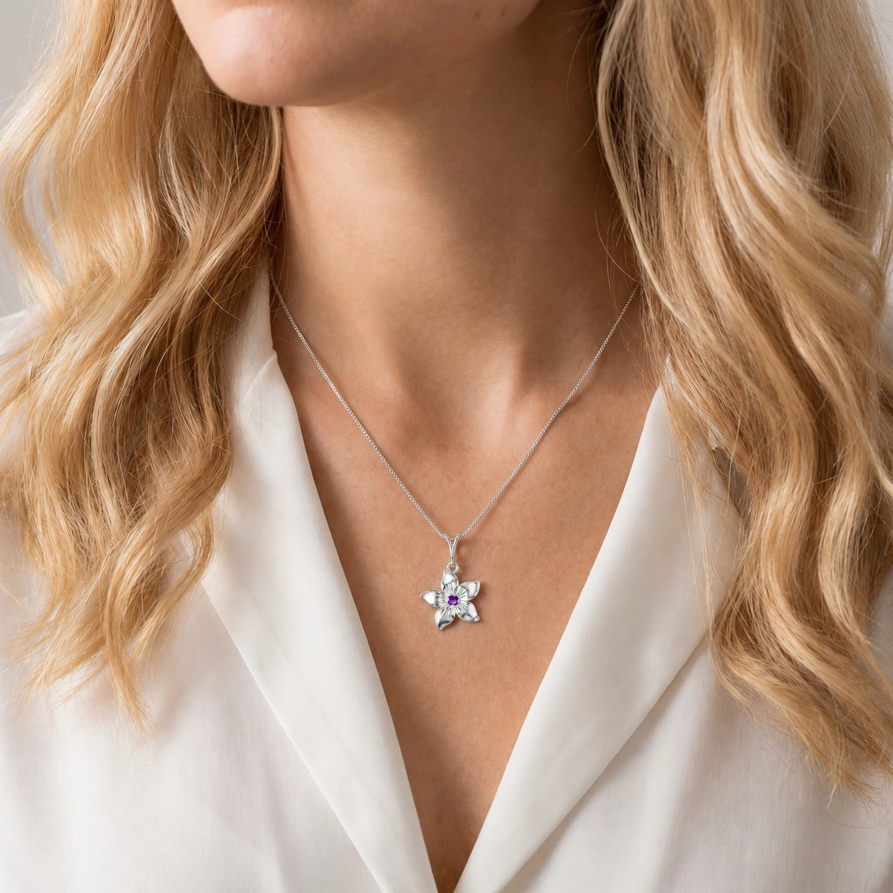 White Gold Amethyst — Adelasia