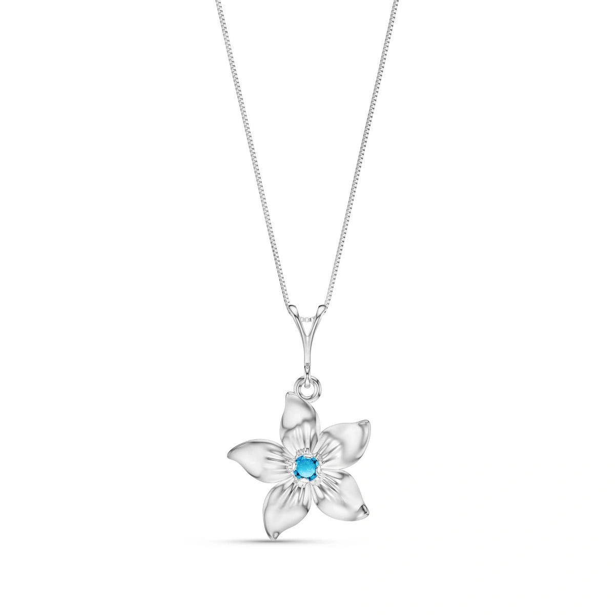 White Gold Blue Topaz — Adelasia