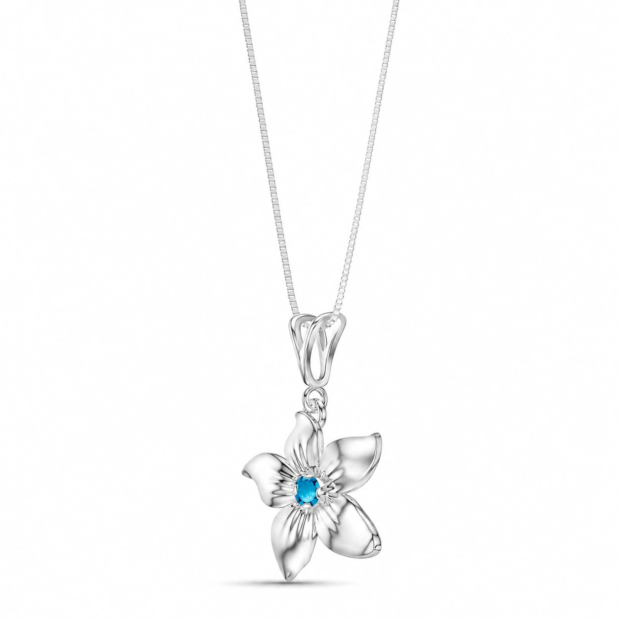 White Gold Blue Topaz — Adelasia