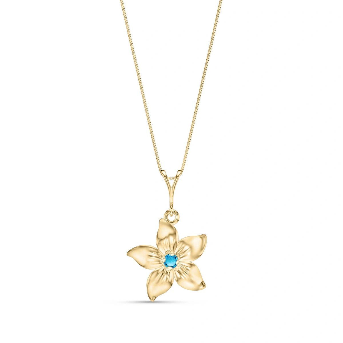 Yellow Gold Blue Topaz — Adelasia