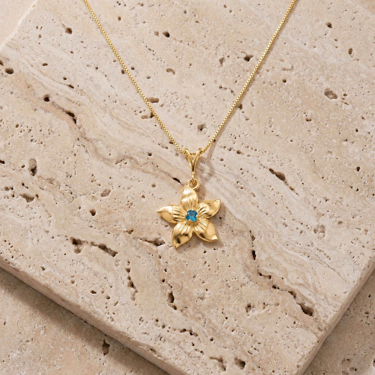 Yellow Gold Blue Topaz — Adelasia