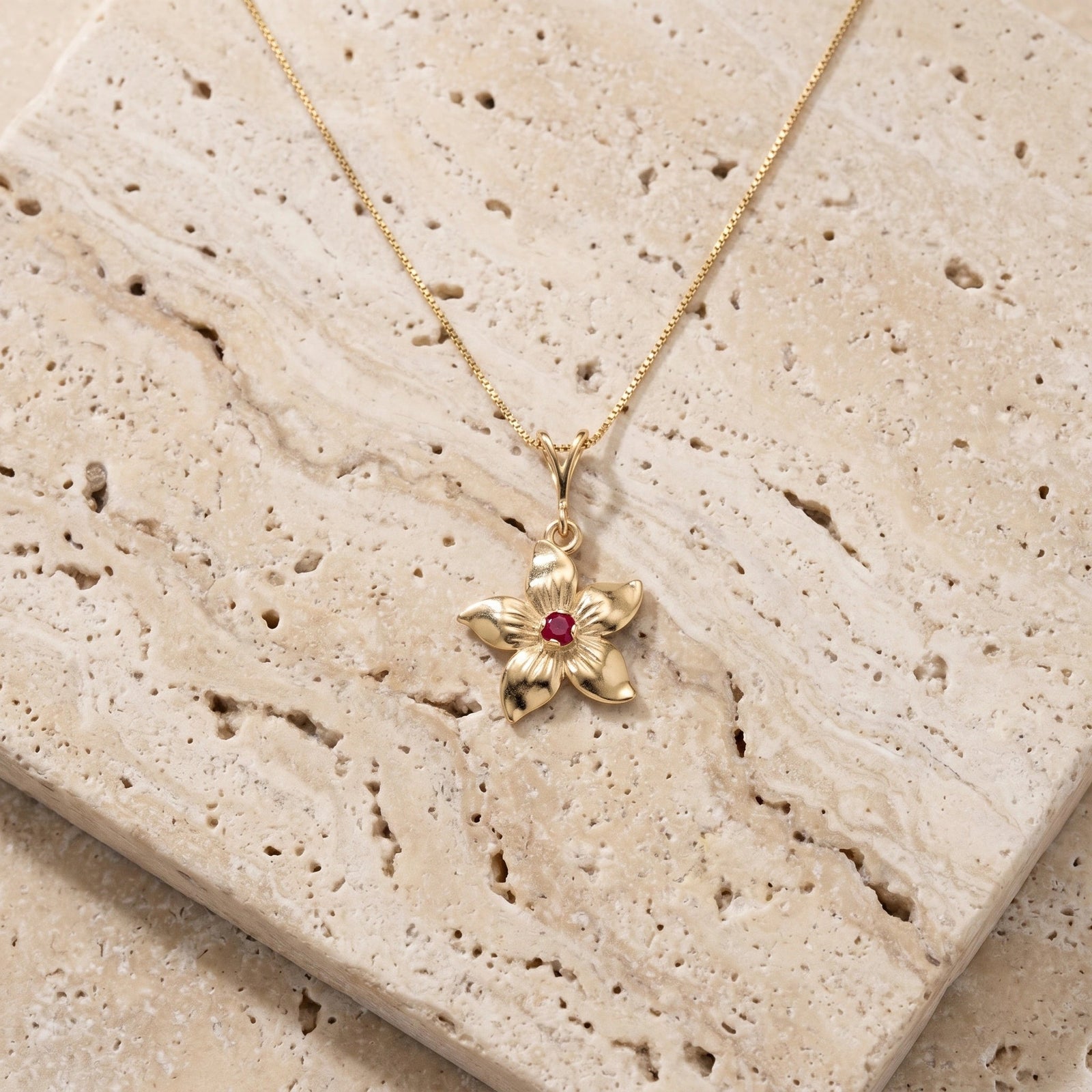 Yellow Gold Ruby — Adelasia