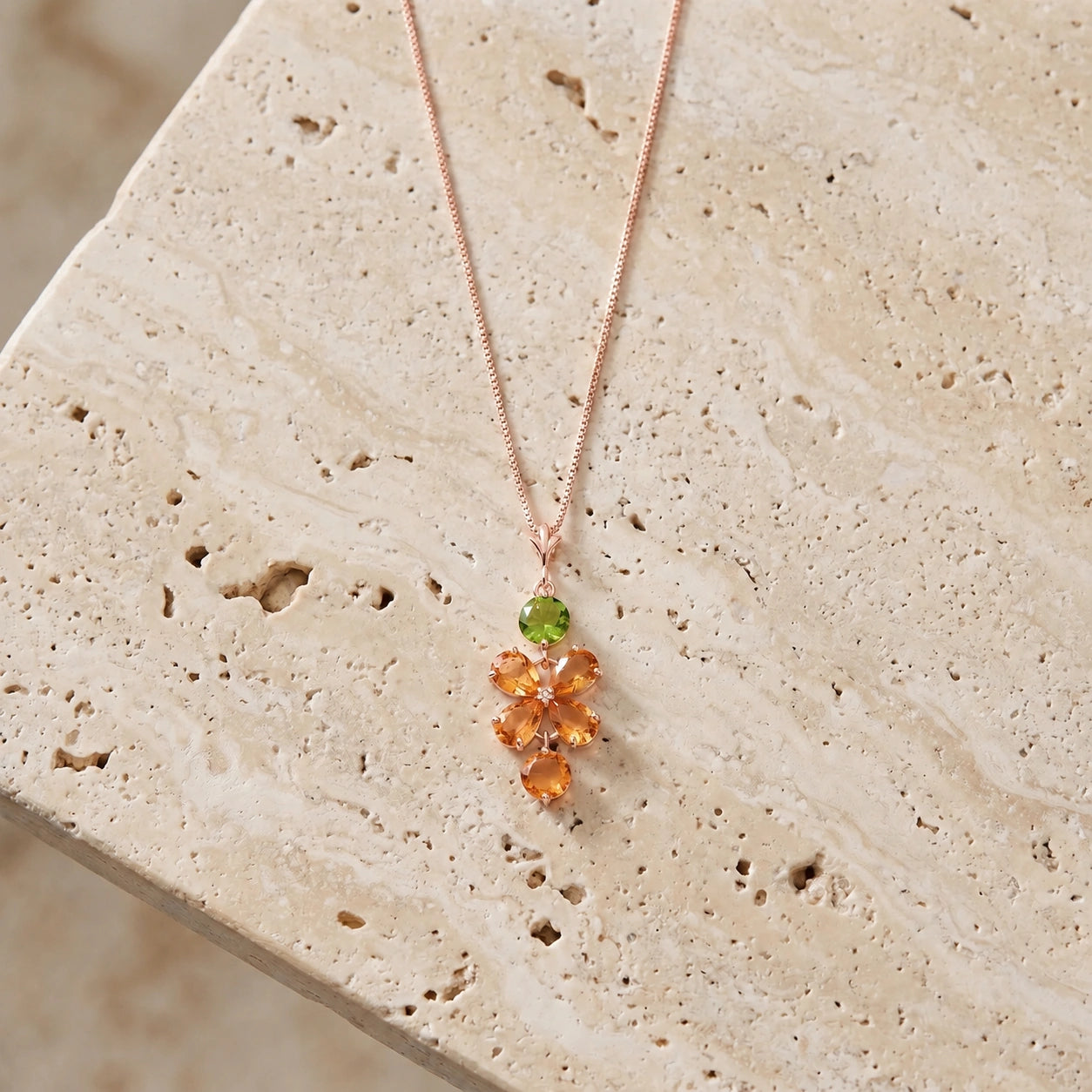 Rose Gold Classic Necklace Amethyst 10K — Arianna