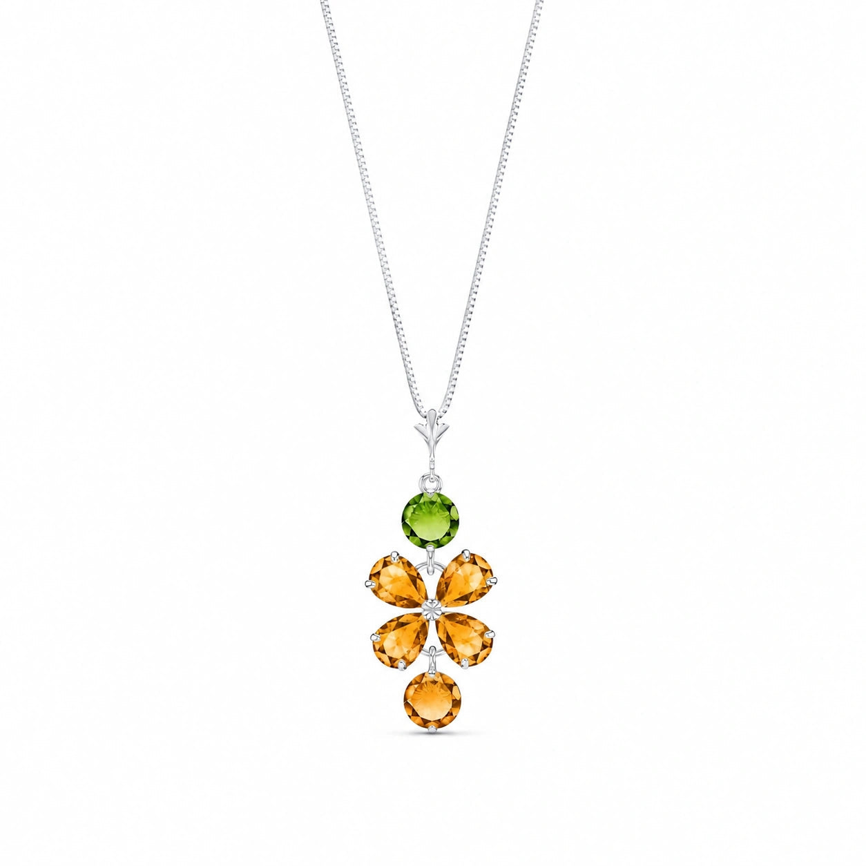 White Gold Classic Necklace Amethyst 10K — Arianna