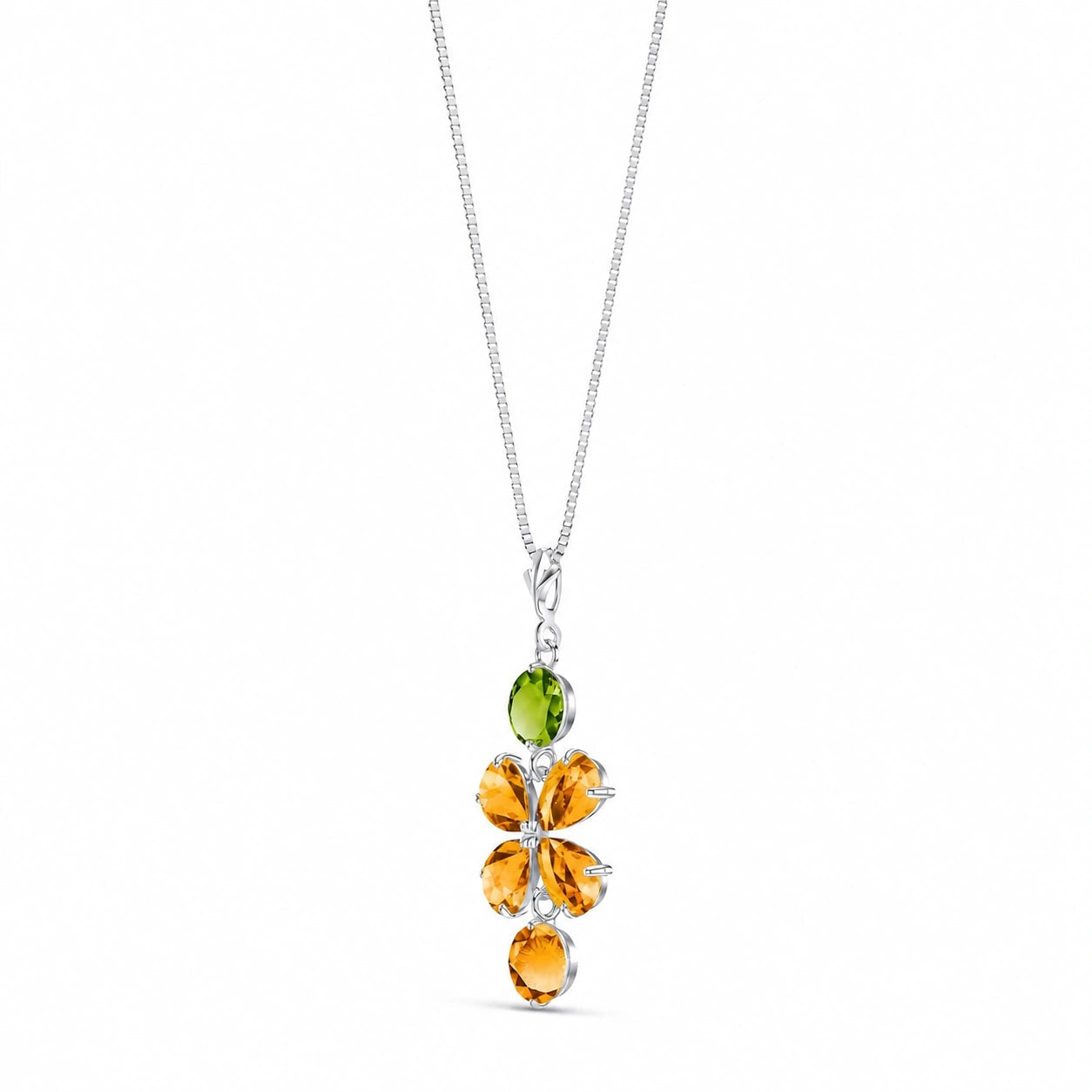 White Gold Classic Necklace Amethyst 10K — Arianna