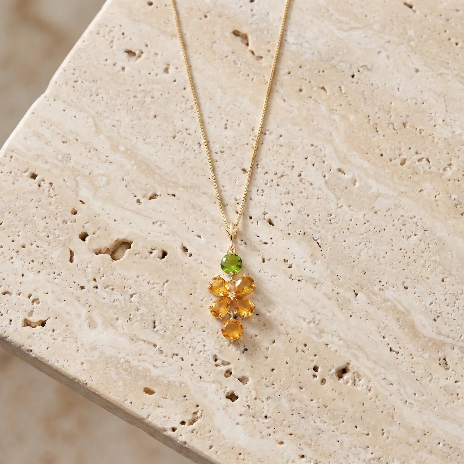 Yellow Gold Classic Necklace Amethyst 10K — Arianna