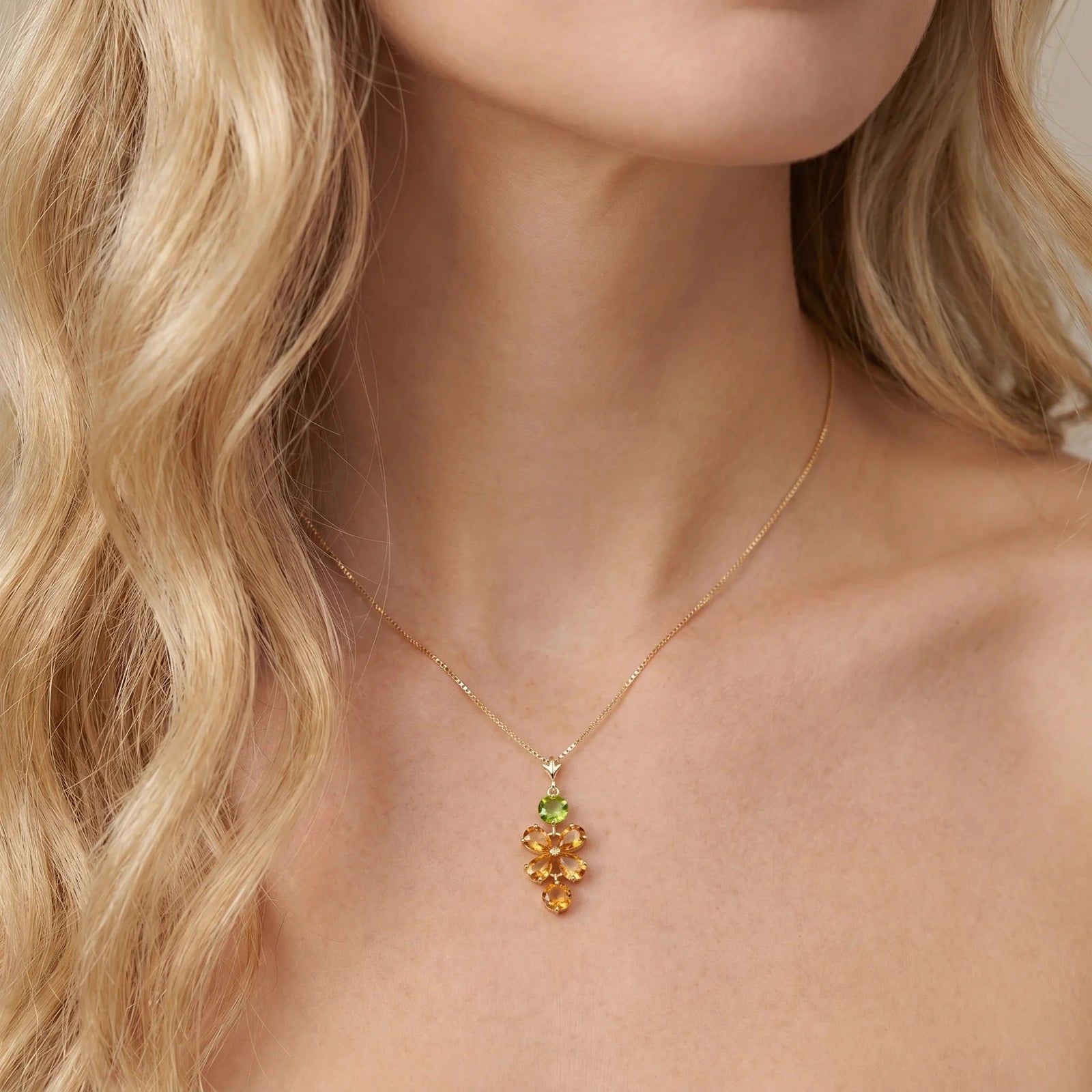 Yellow Gold Classic Necklace Amethyst 10K — Arianna