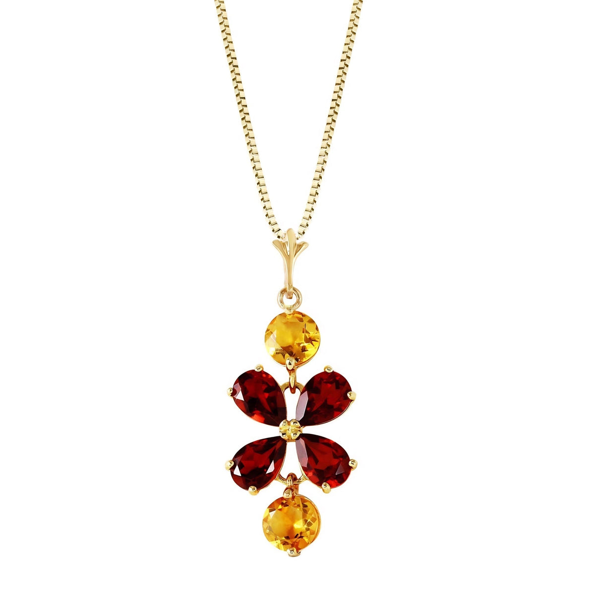 Yellow Gold Classic Necklace Aquamarine 10K — Arianna