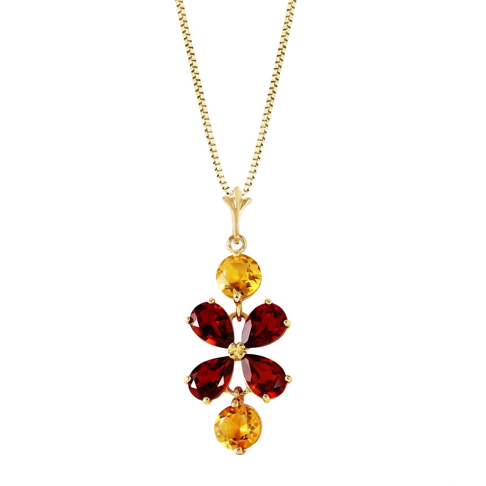 Yellow Gold Classic Necklace Aquamarine 10K — Arianna