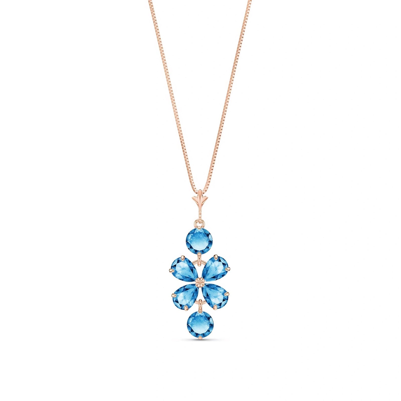 Rose Gold Classic Necklace Citrine 10K — Arianna