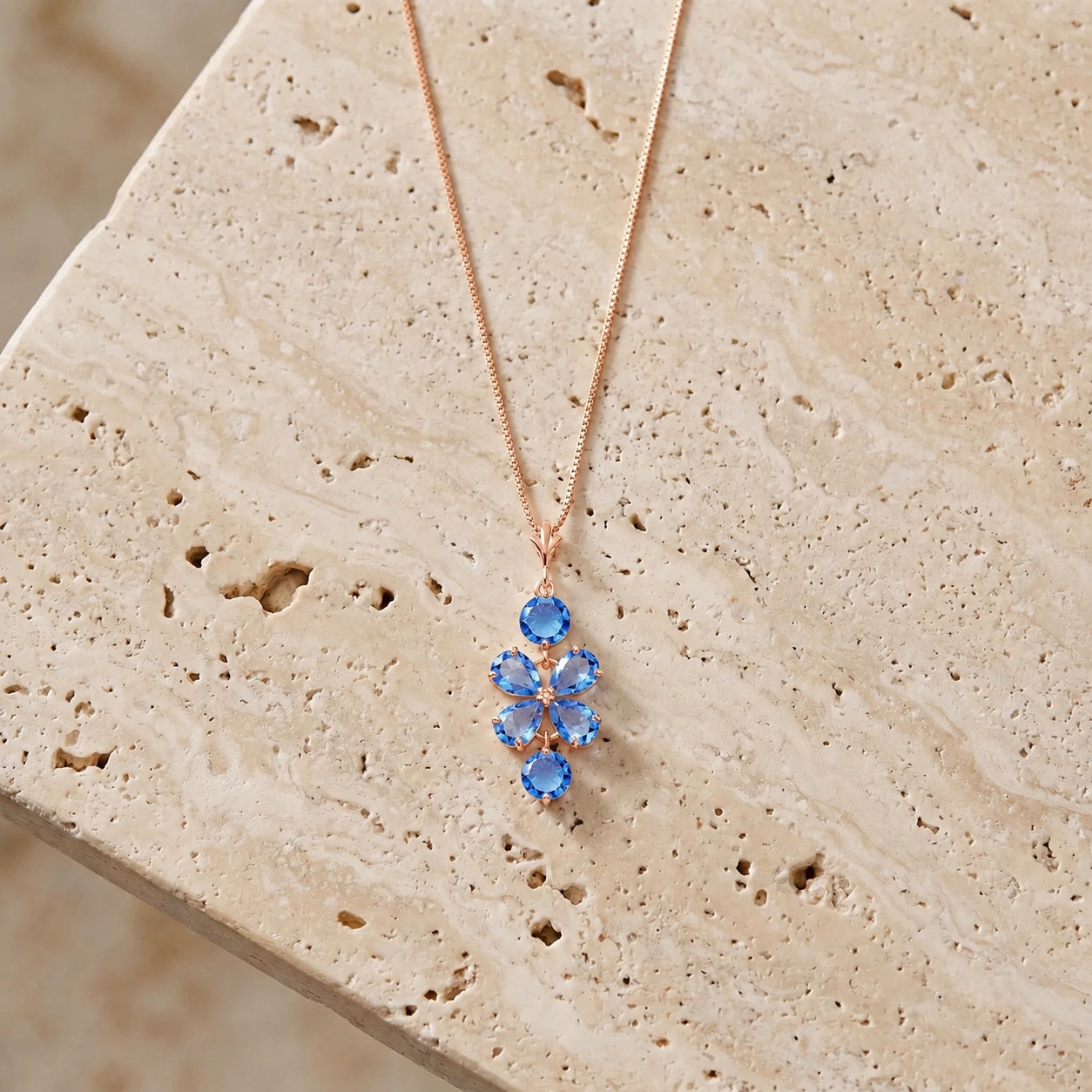 Rose Gold Classic Necklace Citrine 10K — Arianna