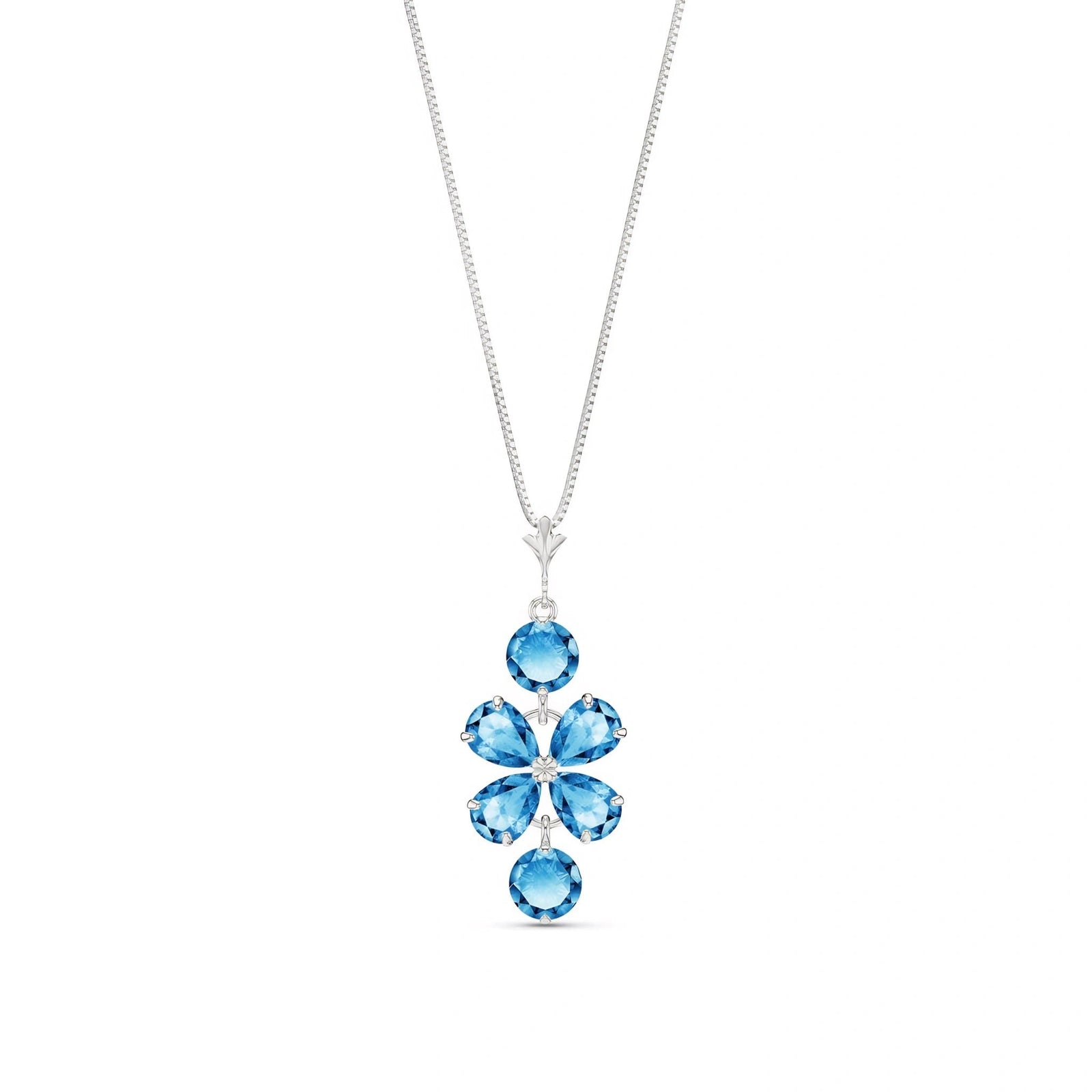 White Gold Classic Necklace Citrine 10K — Arianna